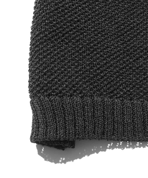 CAL O LINE(キャルオーライン)の「CAL O LINE/キャルオーライン LINE CREW-NECK KNIT ニット(ニット/セーター・メンズ・ブラック/オフホワイト・M/XL/L)」の9枚目の写真