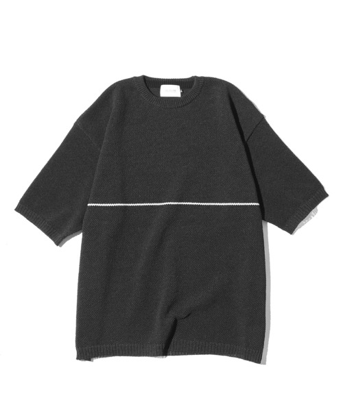 CAL O LINE(キャルオーライン)の「CAL O LINE/キャルオーライン LINE CREW-NECK KNIT ニット(ニット/セーター・メンズ・ブラック/オフホワイト・M/XL/L)」の22枚目の写真