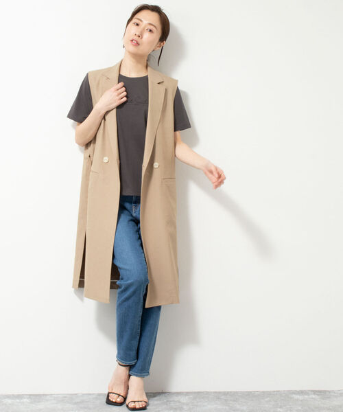 NOLLEY’S（ノーリーズ）の「フラワープリントTシャツ（Tシャツ/カットソー・レディース・チャコールグレー/ホワイト系その他4/ホワイト系その他5/ホワイト/サーモンピンク/ホワイト系その他2/ダークグリーン/ブラック・38）」の15枚目の写真