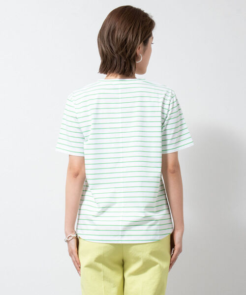 NOLLEY’S（ノーリーズ）の「フラワープリントTシャツ（Tシャツ/カットソー・レディース・チャコールグレー/ホワイト系その他4/ホワイト系その他5/ホワイト/サーモンピンク/ホワイト系その他2/ダークグリーン/ブラック・38）」の22枚目の写真