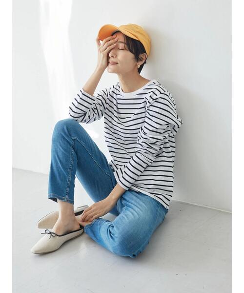 AMERICAN HOLIC(アメリカンホリック)の「タックリブクルーネックカットプルオーバー(Tシャツ/カットソー・レディース・オフホワイト/その他7・S/M/L)」の7枚目の写真