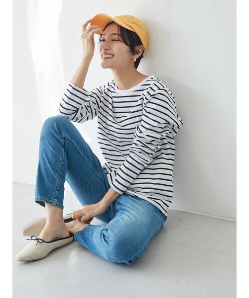 AMERICAN HOLIC(アメリカンホリック)の「タックリブクルーネックカットプルオーバー(Tシャツ/カットソー・レディース・オフホワイト/その他7・S/M/L)」の8枚目の写真