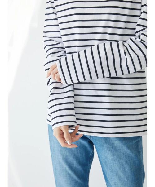 AMERICAN HOLIC(アメリカンホリック)の「タックリブクルーネックカットプルオーバー(Tシャツ/カットソー・レディース・オフホワイト/その他7・S/M/L)」の10枚目の写真