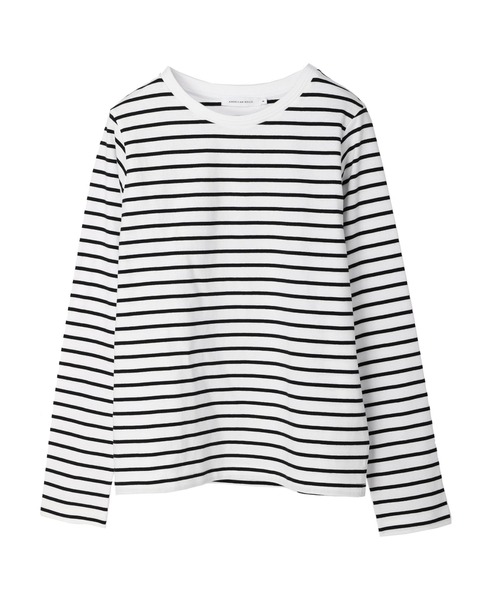 AMERICAN HOLIC(アメリカンホリック)の「タックリブクルーネックカットプルオーバー(Tシャツ/カットソー・レディース・オフホワイト/その他7・S/M/L)」の3枚目の写真
