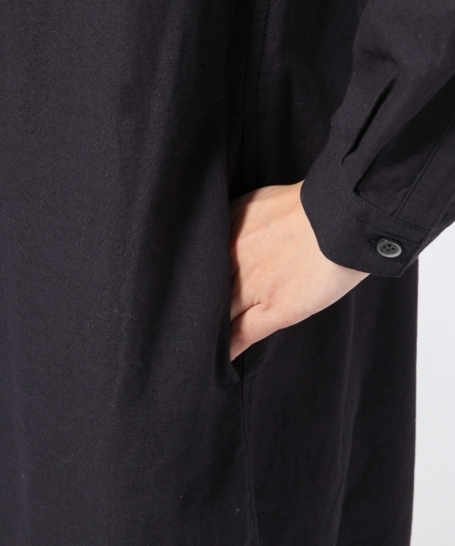 LEPSIM（レプシィム）の「シャツワンピコート　560246（その他アウター・レディース・オフホワイト/ネイビー/ストライプ・LARGE/MEDIUM）」の9枚目の写真