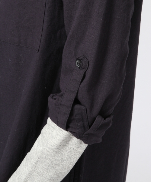 LEPSIM（レプシィム）の「シャツワンピコート　560246（その他アウター・レディース・オフホワイト/ネイビー/ストライプ・LARGE/MEDIUM）」の11枚目の写真