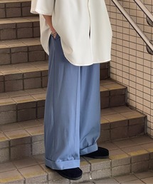 kutir | センタープレスワイドスラックス(スラックス)