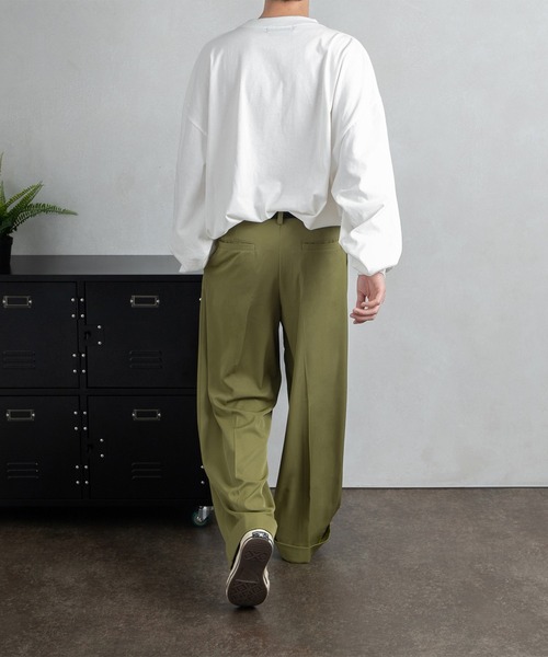 kutir（クティール）の「センタープレスワイドスラックス（スラックス・メンズ・ブラック/ブルー/グリーン/グレイッシュブルー・SMALL/MEDIUM/LARGE）」の17枚目の写真