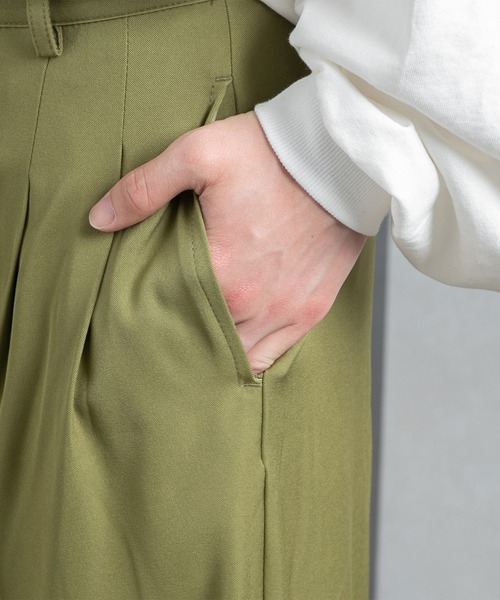 kutir（クティール）の「センタープレスワイドスラックス（スラックス・メンズ・ブラック/ブルー/グリーン/グレイッシュブルー・SMALL/MEDIUM/LARGE）」の22枚目の写真