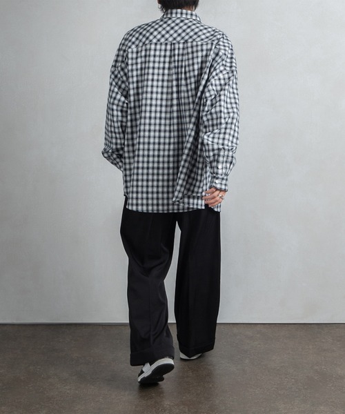 kutir（クティール）の「センタープレスワイドスラックス（スラックス・メンズ・ブラック/ブルー/グリーン/グレイッシュブルー・SMALL/MEDIUM/LARGE）」の7枚目の写真