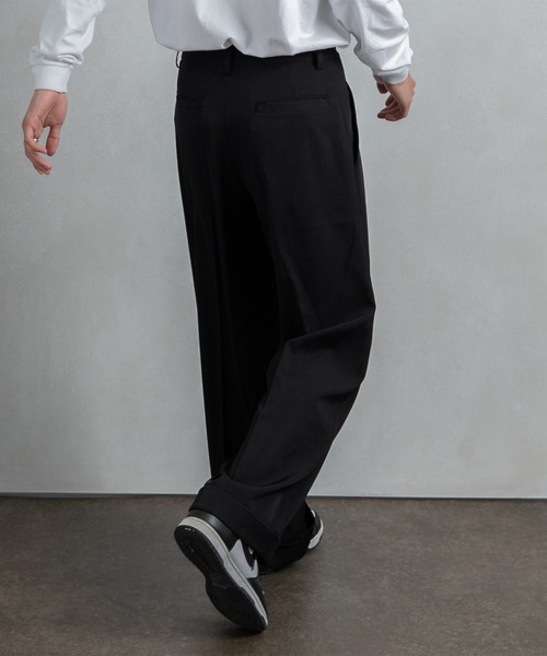 kutir（クティール）の「センタープレスワイドスラックス（スラックス・メンズ・ブラック/ブルー/グリーン/グレイッシュブルー・SMALL/MEDIUM/LARGE）」の9枚目の写真