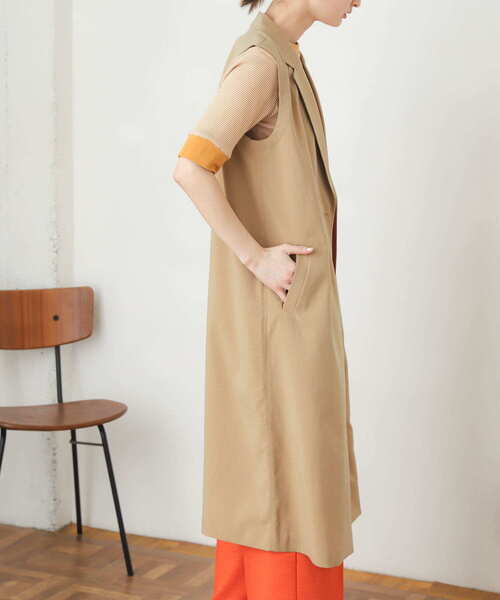 SENSE OF PLACE by URBAN RESEARCH（センスオブプレイスバイアーバンリサーチ）の「テーラードジレ（ベスト・レディース・ブラック/ベージュ・ONE）」の14枚目の写真