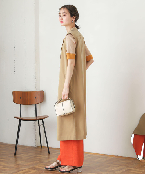 SENSE OF PLACE by URBAN RESEARCH（センスオブプレイスバイアーバンリサーチ）の「テーラードジレ（ベスト・レディース・ブラック/ベージュ・ONE）」の10枚目の写真