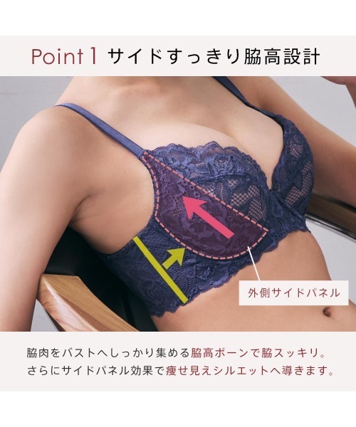 脇下身幅60cmフランドル『マーリエパーエフデ』新品・定価¥47,300・21号 脇肉を寄せあげ、ぷっくり丸胸メイク】サイドパネル 脇高 単品