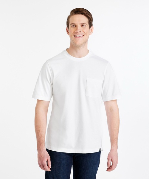 L.L.Bean(エルエルビーン)の「ストーンコースト・ピケ・ティ、半袖 ジャパン・フィット(Tシャツ/カットソー・メンズ・ホワイト/ブラック/ネイビー/ヘザーグレー・SMALL/MEDIUM/LARGE/X-LARGE/XX-LARGE)」の5枚目の写真