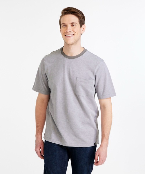 L.L.Bean(エルエルビーン)の「ストーンコースト・ピケ・ティ、半袖 ジャパン・フィット(Tシャツ/カットソー・メンズ・ホワイト/ブラック/ネイビー/ヘザーグレー・SMALL/MEDIUM/LARGE/X-LARGE/XX-LARGE)」の6枚目の写真