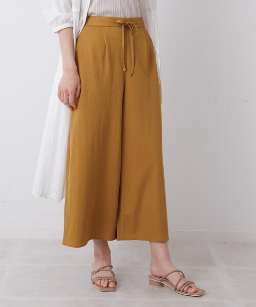 DRESKIP（ドレスキップ）の「◆【接触冷感】イージーワイドパンツ（その他パンツ・レディース・ダークグリーン/ネイビー/カーキ/レモンイエロー・02/03/04）」の19枚目の写真