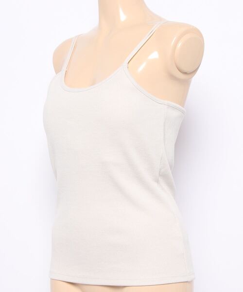 notch.(ノッチ)の「テレコカップ付きキャミソール(キャミソール・レディース・ブラック/エメラルド/オフホワイト/ブラウン・M)」の5枚目の写真