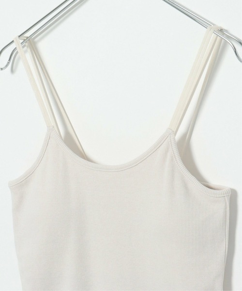 notch.(ノッチ)の「テレコカップ付きキャミソール(キャミソール・レディース・ブラック/エメラルド/オフホワイト/ブラウン・M)」の10枚目の写真