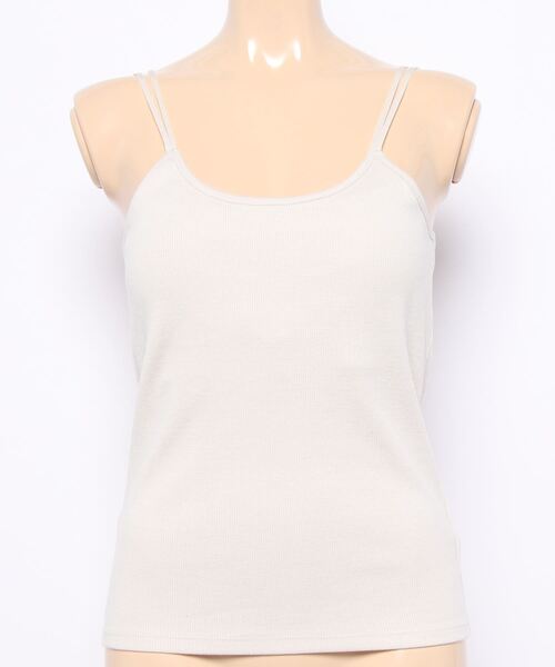 notch.(ノッチ)の「テレコカップ付きキャミソール(キャミソール・レディース・ブラック/エメラルド/オフホワイト/ブラウン・M)」の15枚目の写真