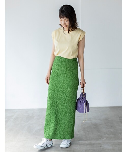 THE SHOP TK (ザ ショップ ティーケー )の「◆【S~XLサイズ展開】フレンチスリーブカットソー(Tシャツ/カットソー・レディース・ブラック/ライトベージュ/レンガ/レモンイエロー/ホワイト系/ブラウン系・11/12/13/14)」の15枚目の写真