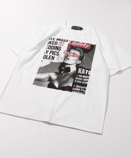 LIBERTY CITY（リバティシティ）の「【LIBERTY CITY/リバティーシティ】 [HEROIN CHIC] Tシャツ（Tシャツ/カットソー・メンズ・ホワイト/ブラック・3/4/2）」の3枚目の写真
