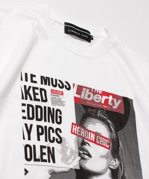 LIBERTY CITY（リバティシティ）の「【LIBERTY CITY/リバティーシティ】 [HEROIN CHIC] Tシャツ（Tシャツ/カットソー・メンズ・ホワイト/ブラック・3/4/2）」の5枚目の写真