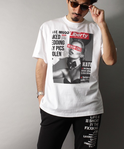 LIBERTY CITY（リバティシティ）の「【LIBERTY CITY/リバティーシティ】 [HEROIN CHIC] Tシャツ（Tシャツ/カットソー・メンズ・ホワイト/ブラック・3/4/2）」の13枚目の写真