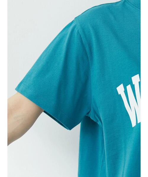 Green　Parks（グリーンパークス）の「カレッジロゴ半袖Tシャツ（Tシャツ/カットソー・レディース・ピンク/オフホワイト/ブルー・FREE）」の10枚目の写真