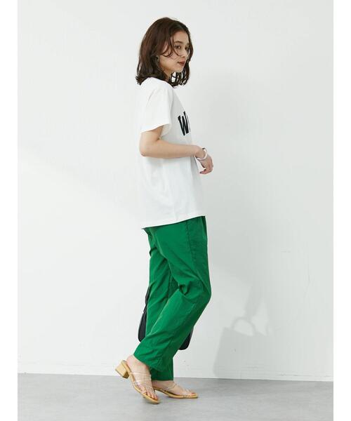 Green　Parks（グリーンパークス）の「カレッジロゴ半袖Tシャツ（Tシャツ/カットソー・レディース・ピンク/オフホワイト/ブルー・FREE）」の12枚目の写真