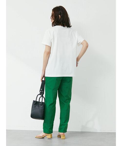 Green　Parks（グリーンパークス）の「カレッジロゴ半袖Tシャツ（Tシャツ/カットソー・レディース・ピンク/オフホワイト/ブルー・FREE）」の13枚目の写真