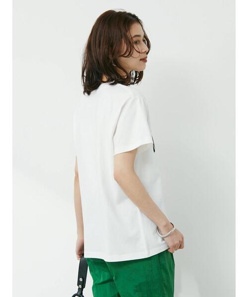 Green　Parks（グリーンパークス）の「カレッジロゴ半袖Tシャツ（Tシャツ/カットソー・レディース・ピンク/オフホワイト/ブルー・FREE）」の15枚目の写真