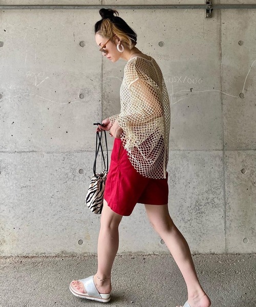 ８(eight)（エイト）の「ワイドショートパンツ（その他パンツ・メンズ・ブラック/レッド/オレンジ/グリーン/ブルー・SMALL/MEDIUM/LARGE/X-LARGE）」の13枚目の写真