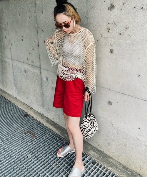 ８(eight)（エイト）の「ワイドショートパンツ（その他パンツ・メンズ・ブラック/レッド/オレンジ/グリーン/ブルー・SMALL/MEDIUM/LARGE/X-LARGE）」の14枚目の写真