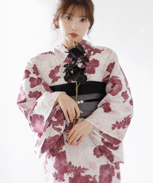 Dita（ディータ）の「1人で着られる浴衣5点セット 和歌山染工日本染め（ゆかた・しわへこ帯・下駄・着付け本・腰ひも）【K】（浴衣・レディース・その他8/その他2/その他6/その他4/その他3/その他5/その他1/その他7/その他10/その他9/その他11/その他13/その他15/その他14/その他12/その他16/その他23/その他22/その他21/その他20/その他19/その他18/その他17・FREE）」の16枚目の写真