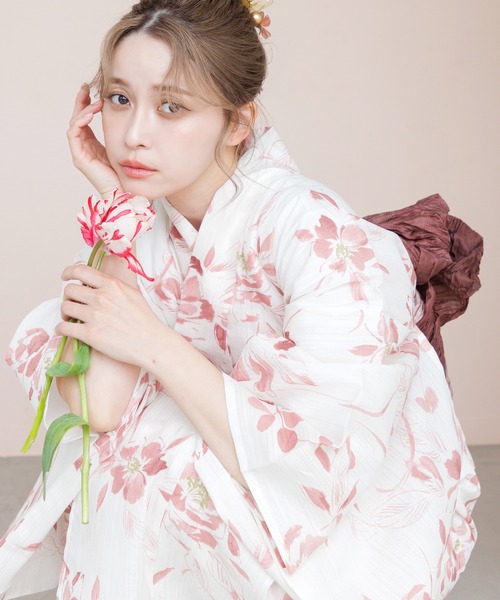 Dita（ディータ）の「1人で着られる浴衣5点セット 和歌山染工日本染め（ゆかた・しわへこ帯・下駄・着付け本・腰ひも）【K】（浴衣・レディース・その他8/その他2/その他6/その他4/その他3/その他5/その他1/その他7/その他10/その他9/その他11/その他13/その他15/その他14/その他12/その他16/その他23/その他22/その他21/その他20/その他19/その他18/その他17・FREE）」の17枚目の写真