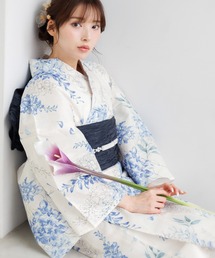 新品　Dita 浴衣　花柄 dita 浴衣 花鳥風月 花柄 ピンク ブルー 2023 浴衣5点セット
