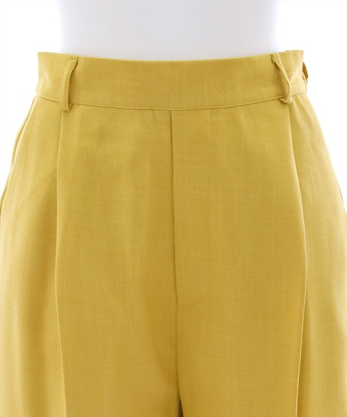 clear（クリア）の「麻タッチショートパンツ/セットアップ可能（その他パンツ・レディース・ブラック/アイボリー/マスタード・F）」の4枚目の写真