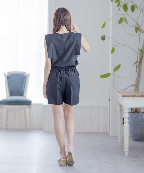 clear（クリア）の「麻タッチショートパンツ/セットアップ可能（その他パンツ・レディース・ブラック/アイボリー/マスタード・F）」の21枚目の写真