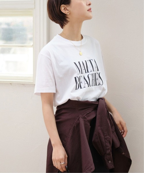 Cabana（カバナ）の「≪追加2≫【CABANA/ カバナ】 MALTA BEACHES T（Tシャツ/カットソー・レディース・ホワイト/ネイビー・FREE）」の18枚目の写真