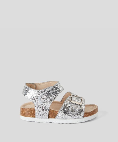 BENETTON (UNITED COLORS OF BENETTON)（ベネトンユナイテッドカラーズオブベネトン）の「キッズアンクルストラップサンダルG（サンダル・キッズ・ピンク/シルバー・28/29/27）」の5枚目の写真