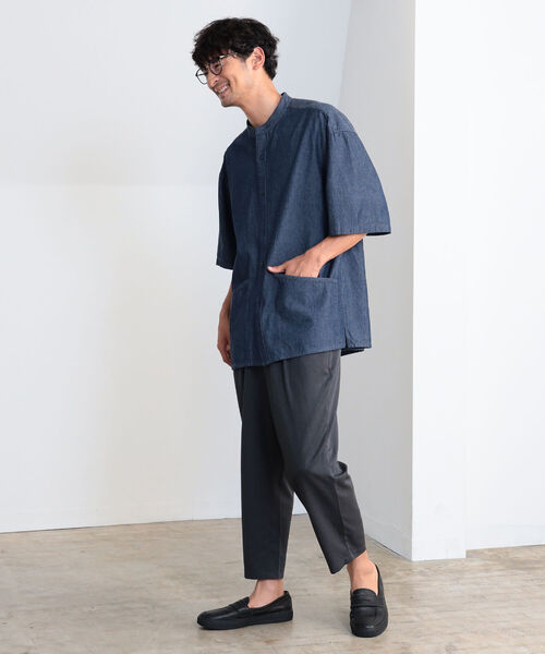 B:MING by BEAMS（ビーミングバイビームス）の「B:MING by BEAMS / クールファイバー 8分丈 イージーパンツ(セットアップ対応)（その他パンツ・メンズ・チャコールグレー/ブラウン/オリーブ・SMALL/LARGE/MEDIUM/X-LARGE）」の4枚目の写真