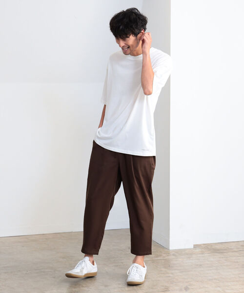 B:MING by BEAMS（ビーミングバイビームス）の「B:MING by BEAMS / クールファイバー 8分丈 イージーパンツ(セットアップ対応)（その他パンツ・メンズ・チャコールグレー/ブラウン/オリーブ・SMALL/LARGE/MEDIUM/X-LARGE）」の6枚目の写真