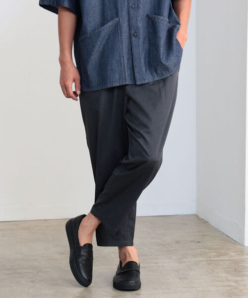 B:MING by BEAMS（ビーミングバイビームス）の「B:MING by BEAMS / クールファイバー 8分丈 イージーパンツ(セットアップ対応)（その他パンツ・メンズ・チャコールグレー/ブラウン/オリーブ・SMALL/LARGE/MEDIUM/X-LARGE）」の9枚目の写真