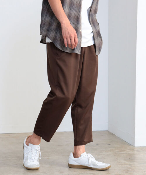 B:MING by BEAMS（ビーミングバイビームス）の「B:MING by BEAMS / クールファイバー 8分丈 イージーパンツ(セットアップ対応)（その他パンツ・メンズ・チャコールグレー/ブラウン/オリーブ・SMALL/LARGE/MEDIUM/X-LARGE）」の10枚目の写真