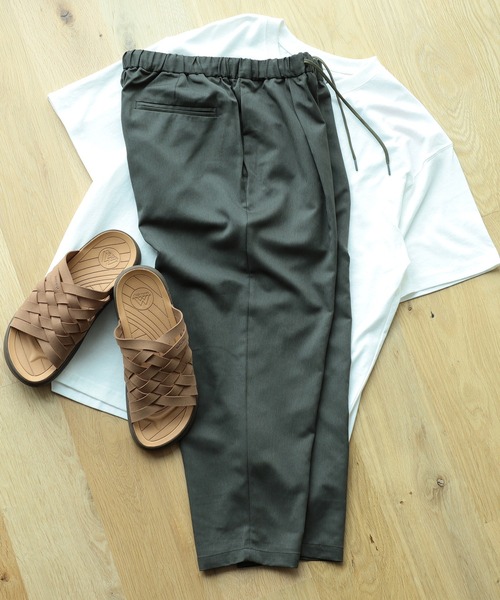 B:MING by BEAMS（ビーミングバイビームス）の「B:MING by BEAMS / クールファイバー 8分丈 イージーパンツ(セットアップ対応)（その他パンツ・メンズ・チャコールグレー/ブラウン/オリーブ・SMALL/LARGE/MEDIUM/X-LARGE）」の3枚目の写真