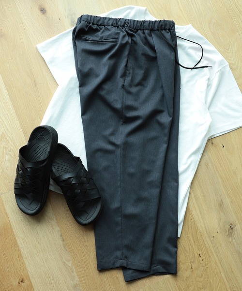 B:MING by BEAMS（ビーミングバイビームス）の「B:MING by BEAMS / クールファイバー 8分丈 イージーパンツ(セットアップ対応)（その他パンツ・メンズ・チャコールグレー/ブラウン/オリーブ・SMALL/LARGE/MEDIUM/X-LARGE）」の2枚目の写真
