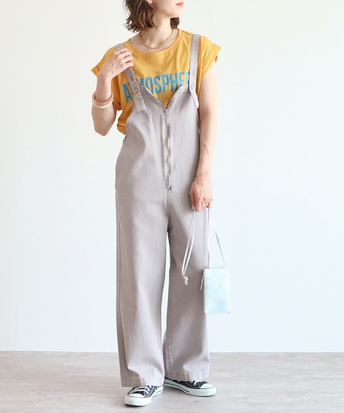 reca(レカ)の「フレンチスリーブロゴT(Tシャツ/カットソー・レディース・ネイビー/オフホワイト/クリーム/マスタード・FREE)」の16枚目の写真