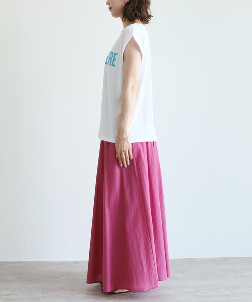 reca(レカ)の「フレンチスリーブロゴT(Tシャツ/カットソー・レディース・ネイビー/オフホワイト/クリーム/マスタード・FREE)」の12枚目の写真