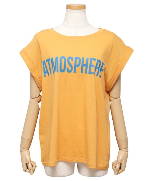 reca(レカ)の「フレンチスリーブロゴT(Tシャツ/カットソー・レディース・ネイビー/オフホワイト/クリーム/マスタード・FREE)」の13枚目の写真